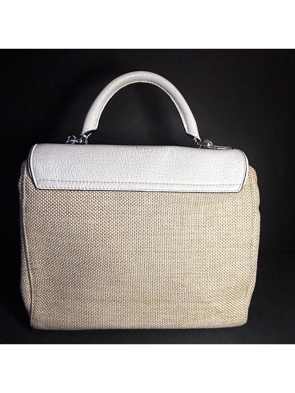 Kate Spade Laurel Wesley Leather and Wicker Satchel - Picture 5 of 8